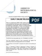 American Meteorological Society: Early Online Release