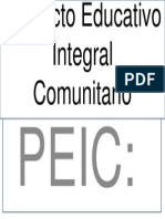 Proyecto Educativo Integral Comunitario