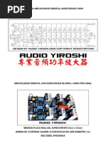 Amplificador Yiroshi TR3500 Con Super Driver 1500W