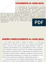 Diseño Completamente Al Azar (Dca)