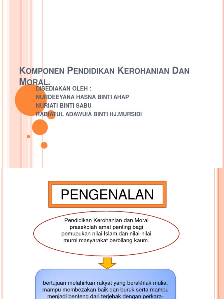 Pendidikan Moral Prasekolah