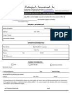 Single Importation Form