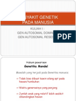 Penyakit Genetik (Slide Kuliah)