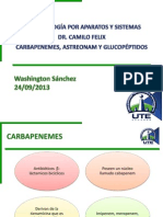 Washington Sánchez - CARBAPENEMES, ASTREONAM Y GLUCOPÉPTIDOS