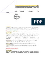 Exerccios de Matematica