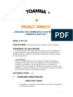 Toamna. Proiect Tematic 2012 