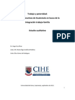 Estudio Cualitativo Sobre Trabajo y Paternidad en Guatemala