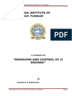 Emissions and Control of Ic Engines
