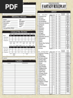 Warhammer Fantasy Roleplay 2nd Edition editable character sheet ...