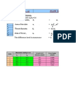 Flow Through Venturimeter: Ex:No:01