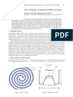 Design and Simulation of Planar Archimedean Spiral Antenna