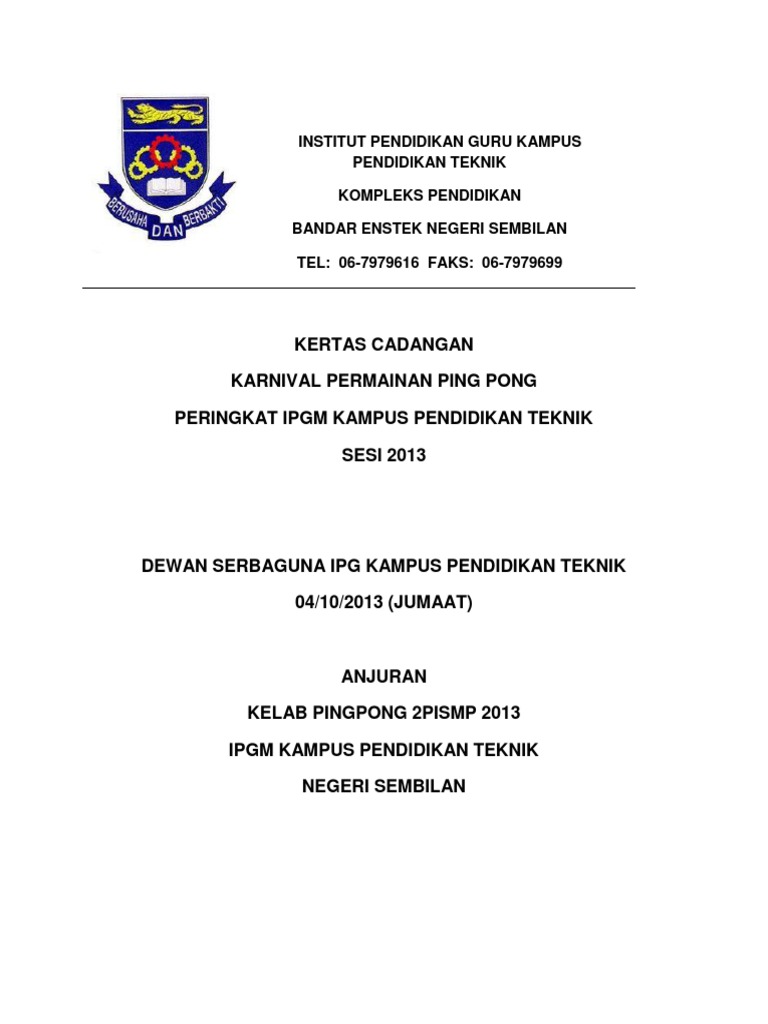Kertas Cadangan