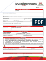 441 - Solicitud de Licencia de Funcionamiento SARE