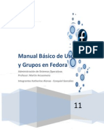 Manual Basico de Usuarios y Grupos en Fedora