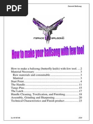 Build a Butterfly Knife