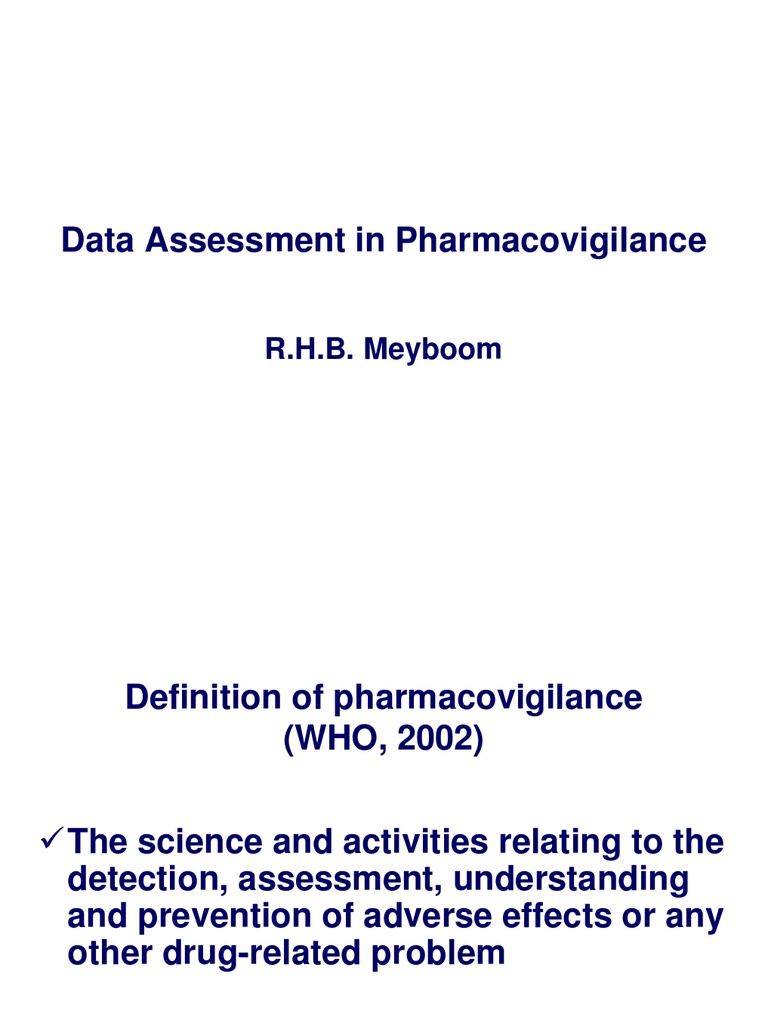 Pharmacovigilance Basics PDF Pharmacovigilance Case Report