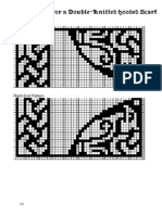 Celtic Patterns For A Double-Knitted Hooded Scarf: Left-End Pattern