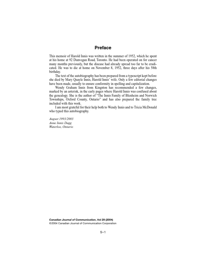 Innis - Memoir of Harold Adams Innis To 1922 | PDF | Wheat | Poultry