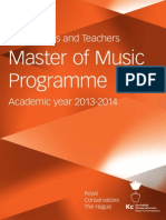 HANDBOOK Master of Music 2013-2014