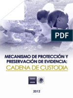 Cadena de Custodia 2012