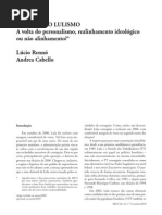 Política - As Bases do Lulismo