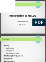 Introduction To Nosql: Gabriele Pozzani