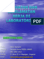 Kesehatan Dan Keselamatan Kerja Di Lab 25 April 2013