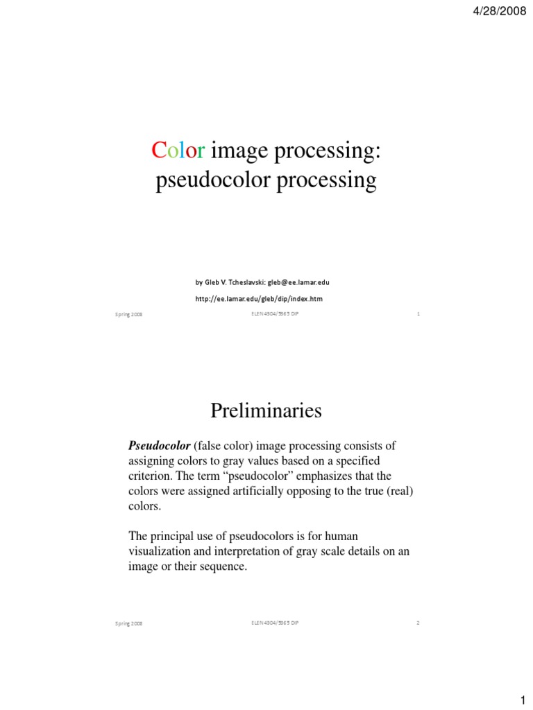 06-2 - Color Image Processing | PDF