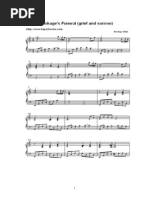 Naruto Hokage S Funeral Piano Sheet