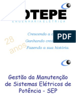 Gestão Da Manutenção de Sistemas Elétricos de Potência - SEP