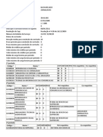 Grade de Disciplinas e equivalências