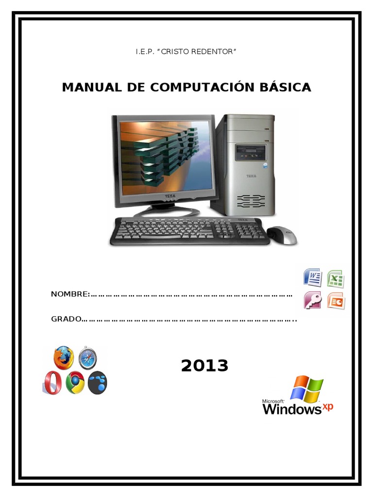 Manual Basico de Computacion para Niños de Primaria | PDF | Módem ...