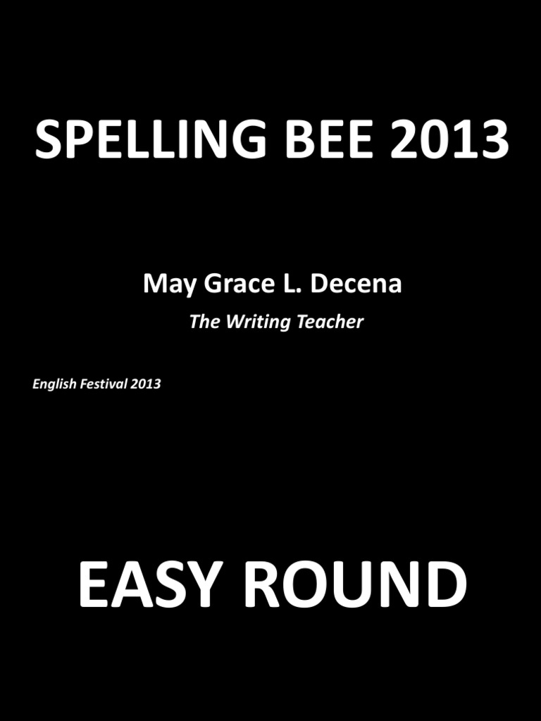 Spelling Bee Vocabulary 2013 Guide | PDF | Nature | Wedding
