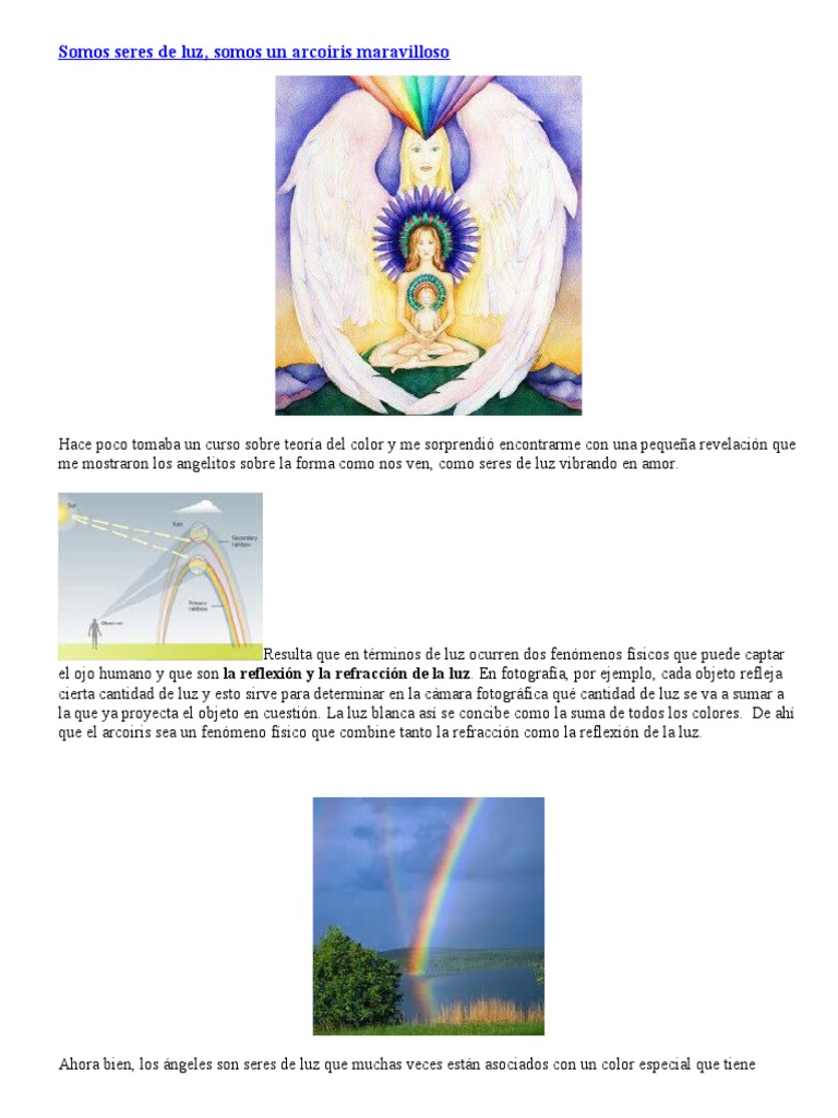 Somos Seres de Luz | PDF | Ligero | Arco iris