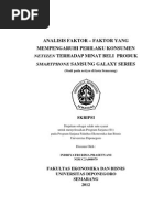 Download Analisis Faktorfaktor Yg Mmpengaruhi Perilaku Konsmn Thdp Mnat Beli Samsung by Mark Jones SN178267710 doc pdf