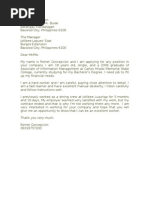 Application Letter BFP | PDF