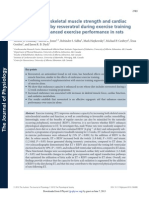 Improvements in Skeletal Muscle Strength and Cardiac Function Induced by Resveratrol During Exercise Training Contribute To Enhanced Exercise Performance in Rats