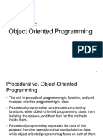 Object Oriented Programming in Java