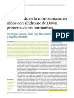 Galeote et al_2010_El desarrollo de la morfosintaxis niños SD primeros datos normativos