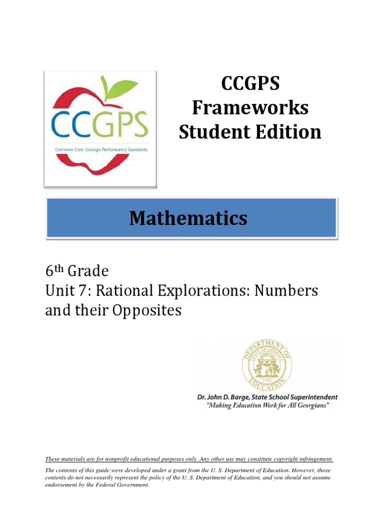 ccgps math 6 6thgrade unit7se | Common Core State Standards Initiative