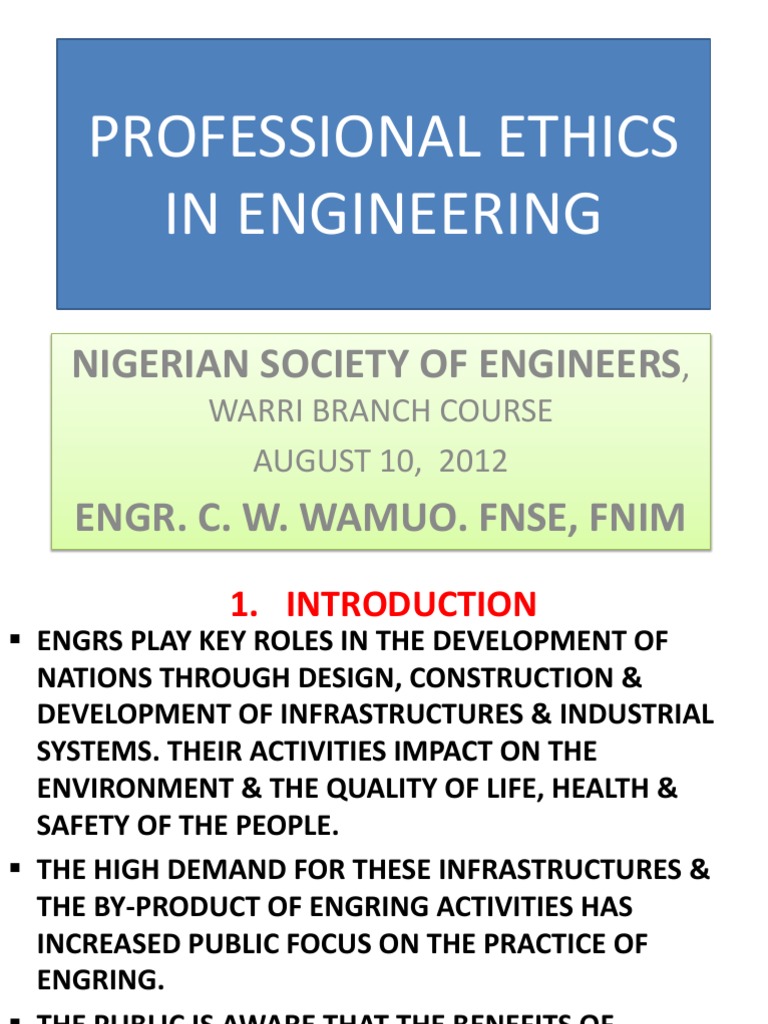 Engineering Ethics and Public Safety | PDF | Profession | Conflict Of ...