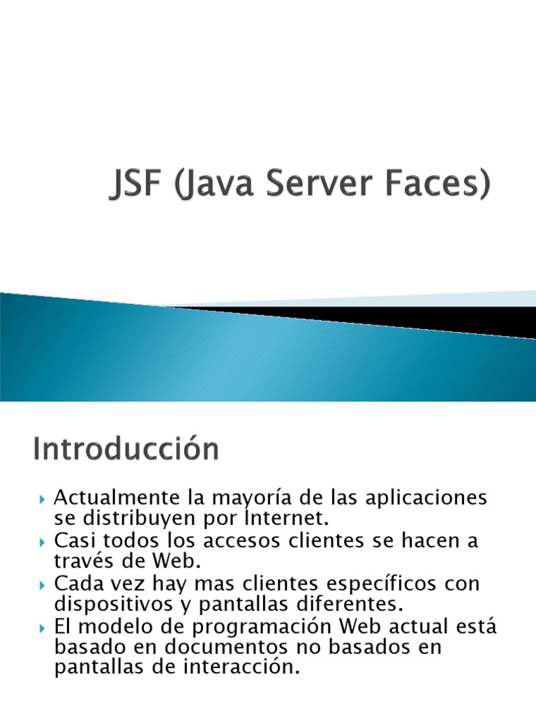 06 jsf java server faces p ginas del servidor java servidor web