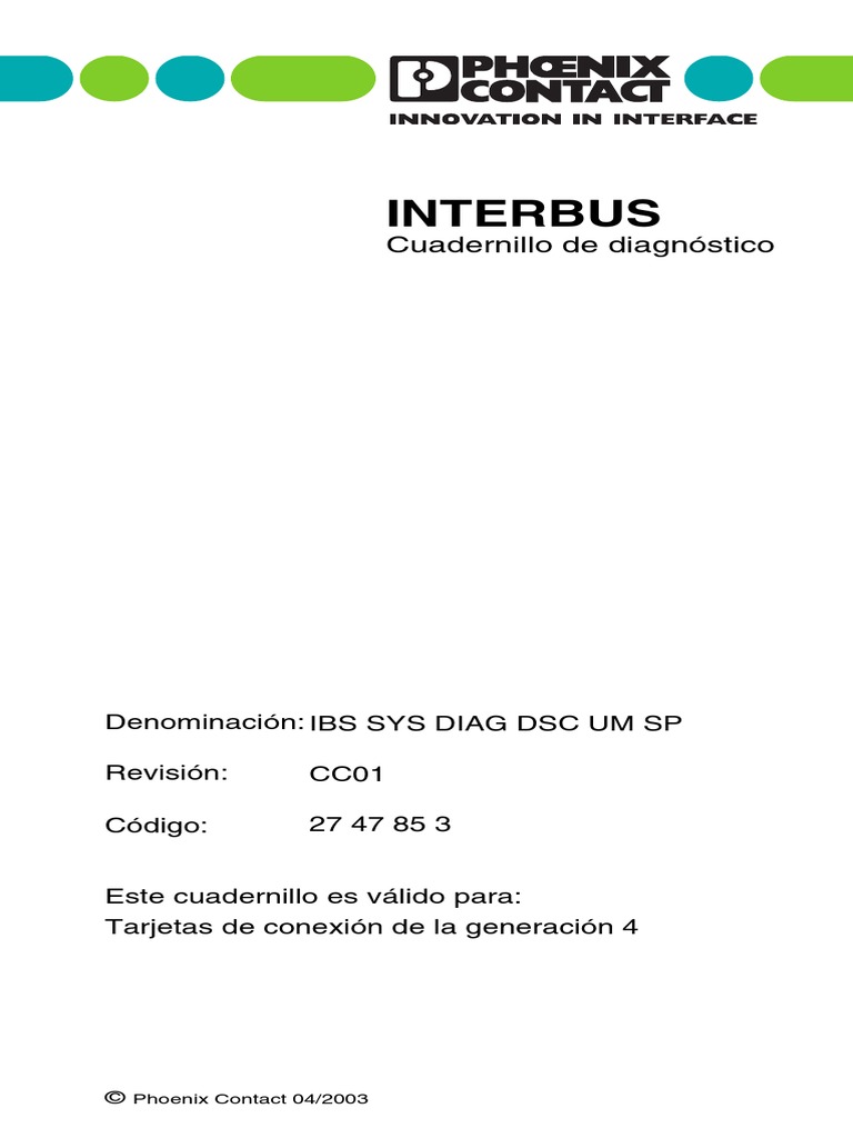 Cuadernillo de Diagnostico INTERBUS | PDF | Poco | Diagnostico medico