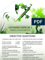 Muet Listening Exercise 1 2013