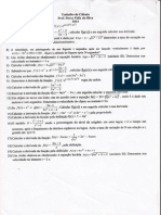 Lista de cálculo - derivadas