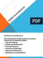 1.2.1 Etapas de Un Proyecto