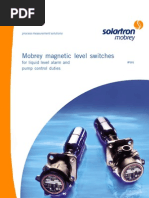 Mobrey Magnetic Level Switches: For Liquid Level Alarm and Pump Control Duties