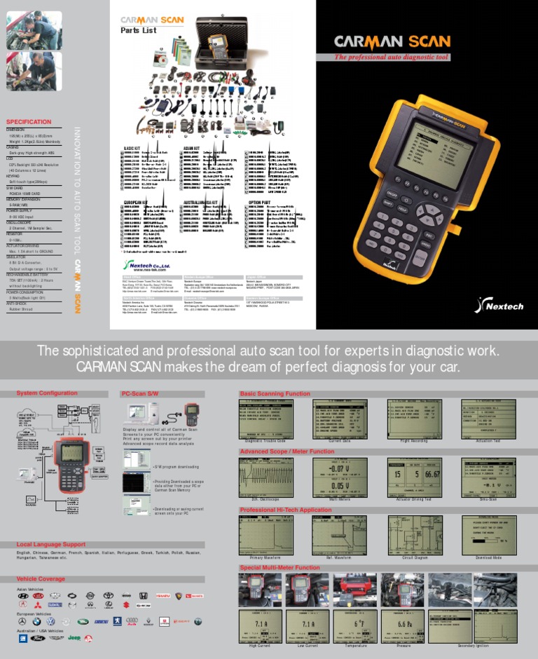Carman scan 1 software card reader free