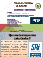 Administracion Tributaria Imprentas Autorizadas