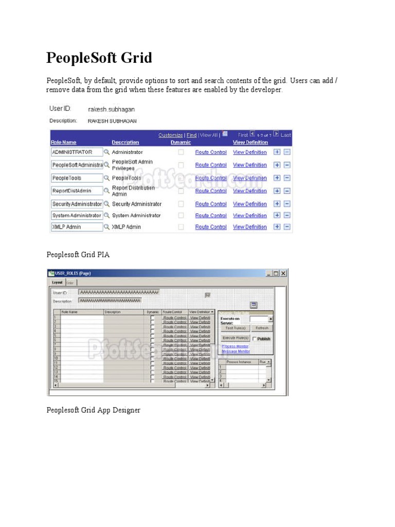 PeopleSoft Grid PDF